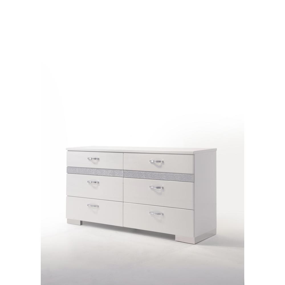 Naima II Dresser, White High Gloss