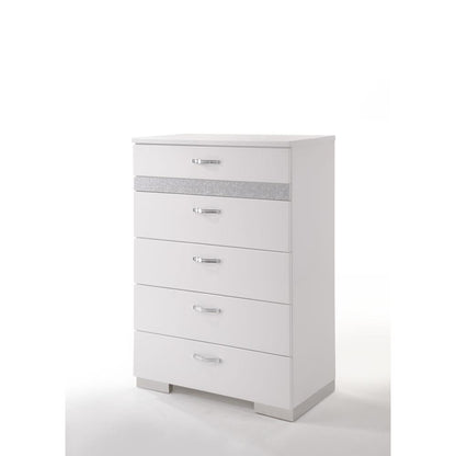 Naima II Chest, White High Gloss