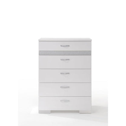 Naima II Chest, White High Gloss