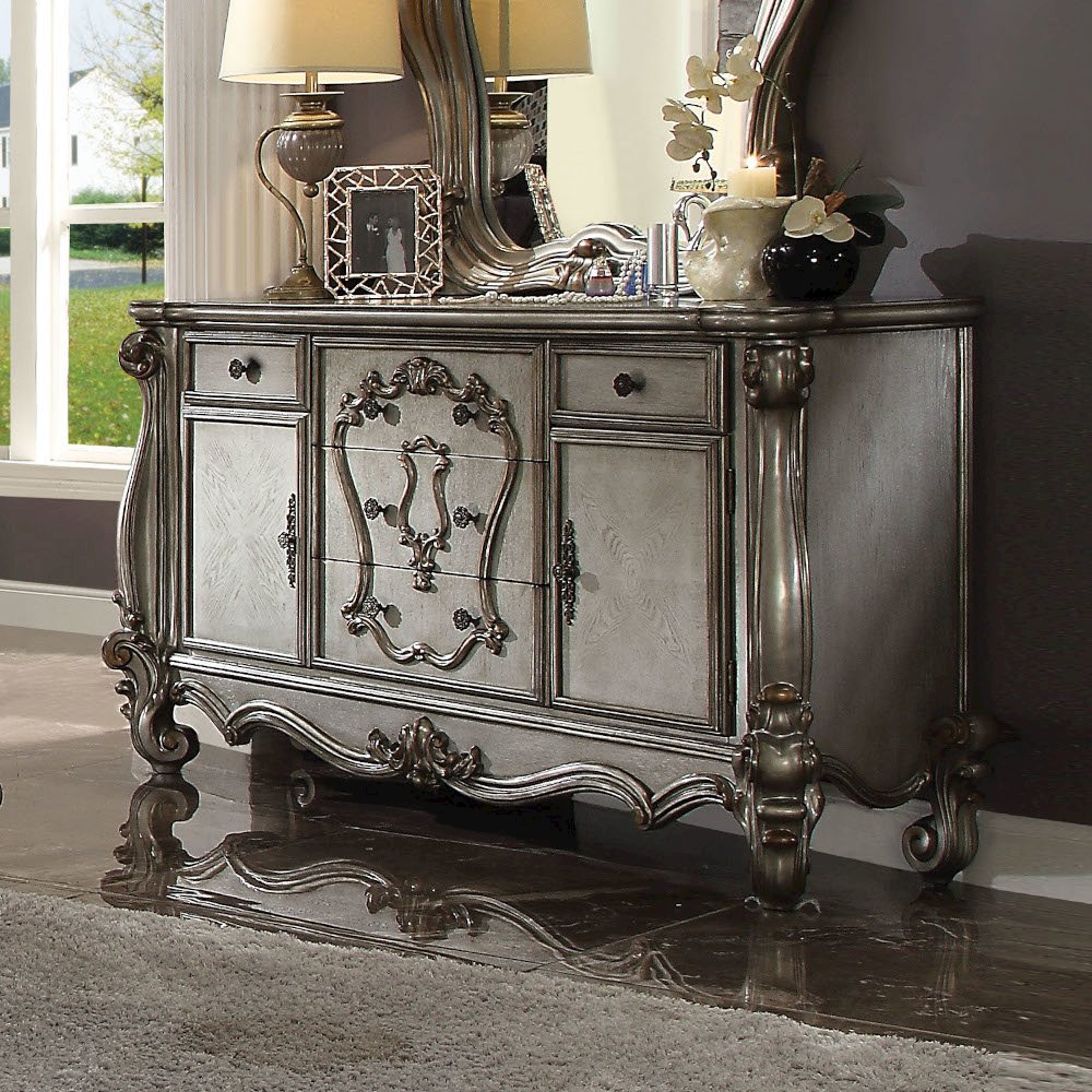 Versailles Dresser, Antique Platinum