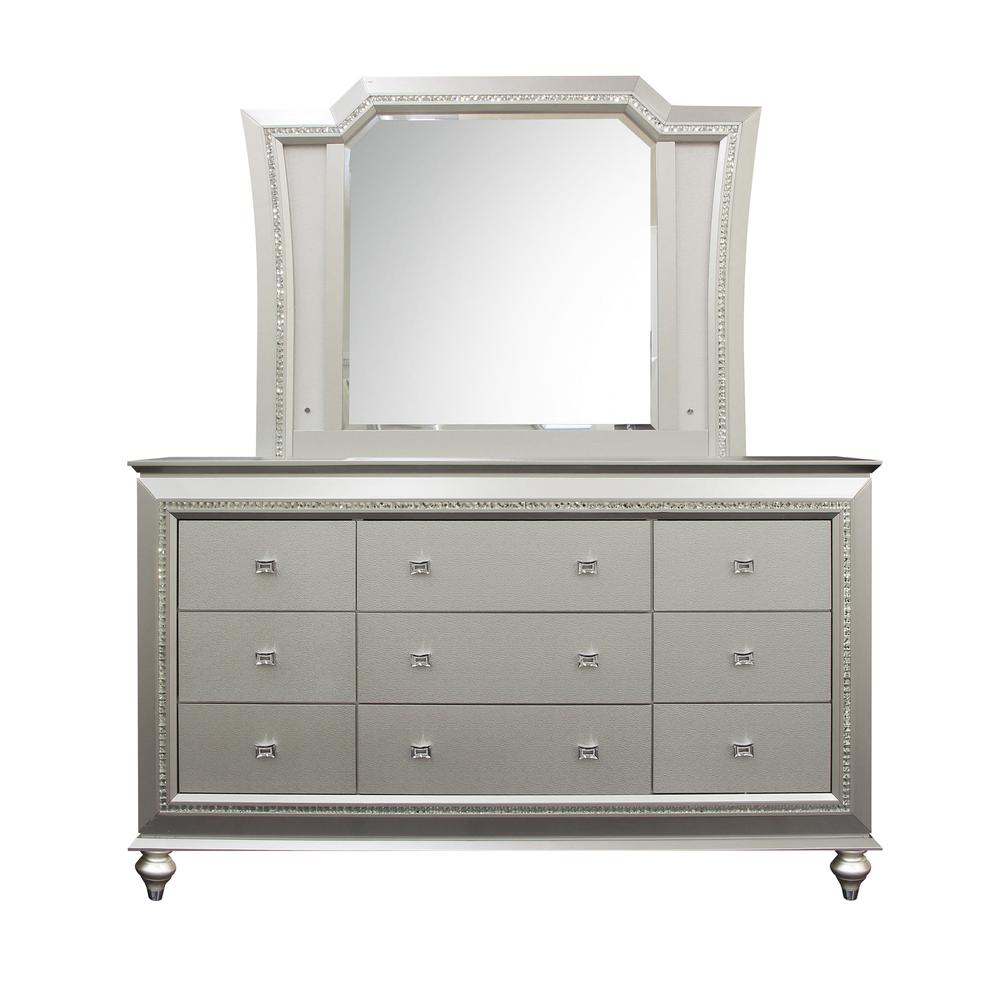 Kaitlyn Mirror w/LED, LED & Champagne