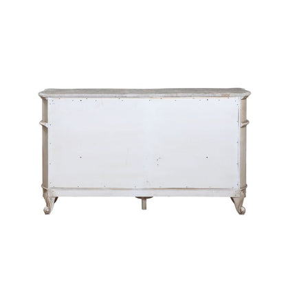 Gorsedd Dresser, Natural Marble Top & Golden Ivory