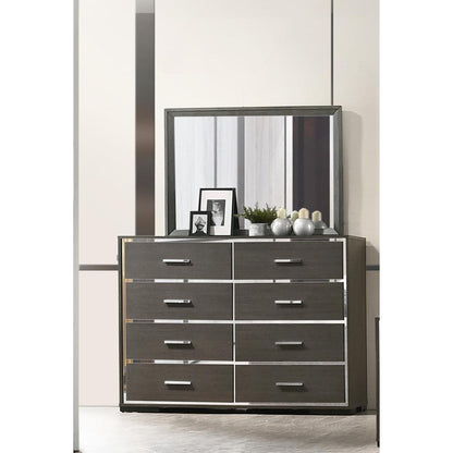 Escher Mirror, Gray Oak