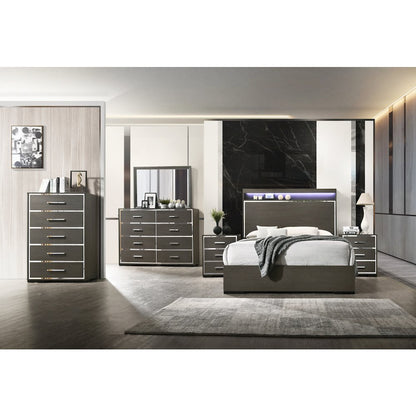 Escher Dresser, Gray Oak