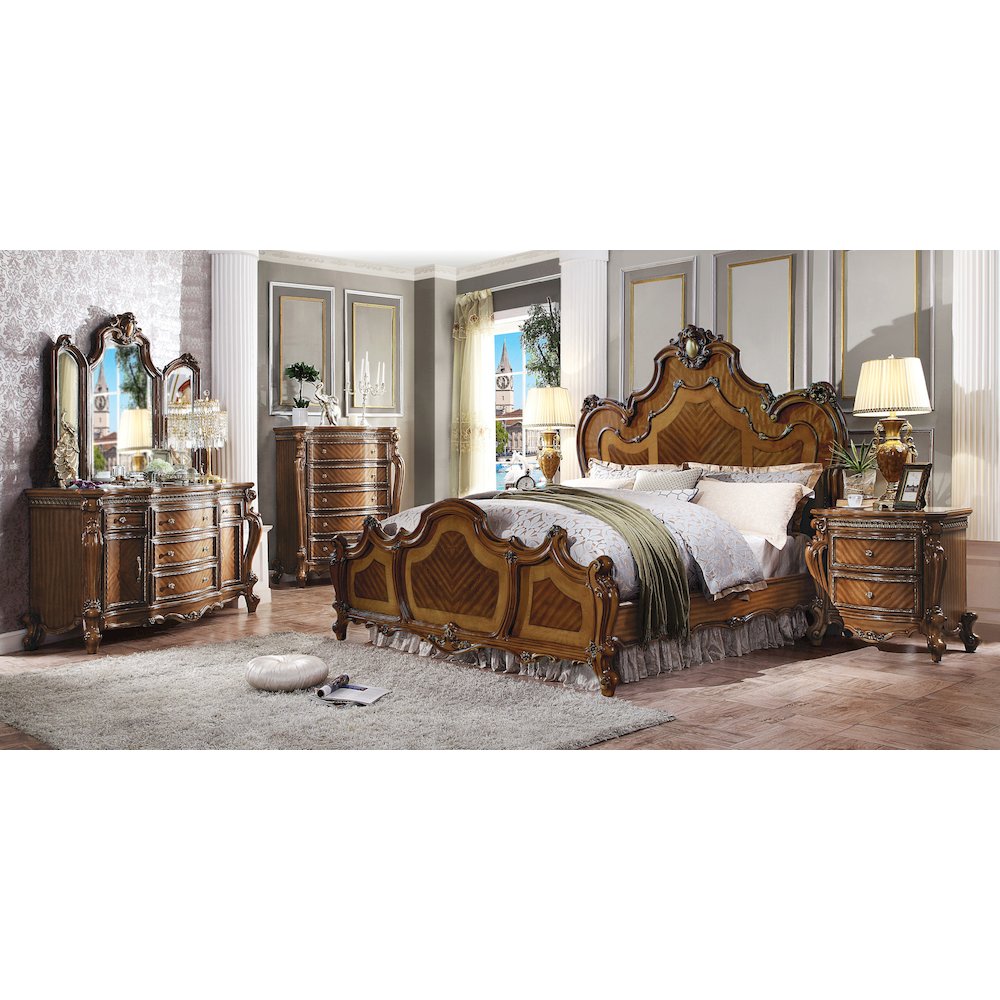 Picardy Nightstand, Honey Oak