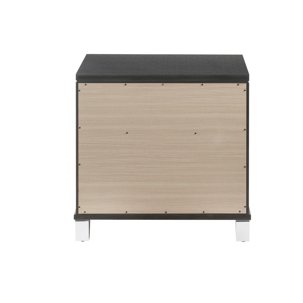 Sawyer Nightstand, Metallic Gray