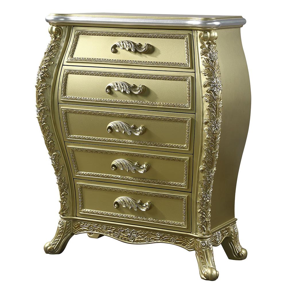 Cabriole Chest, Gold