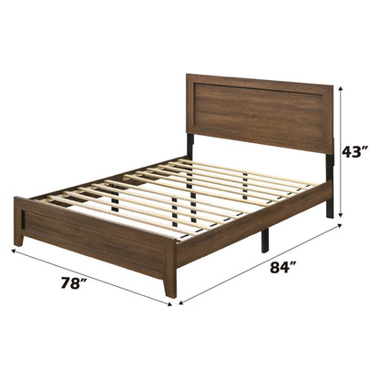 Miquell Eastern King Bed, Oak