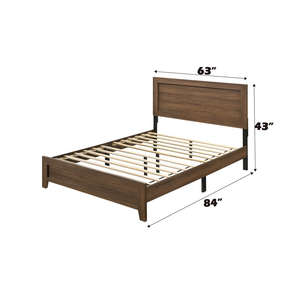 Miquell Queen Bed, Oak