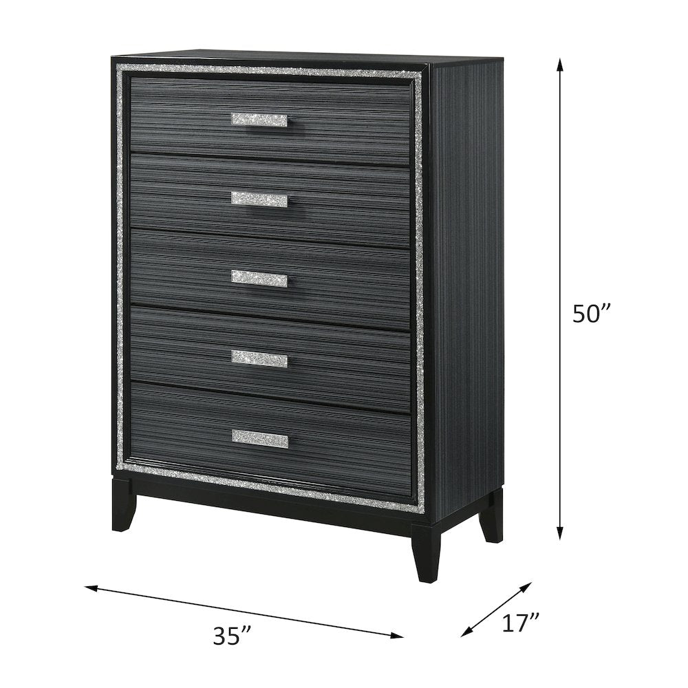 Haiden Chest, Weathered Black
