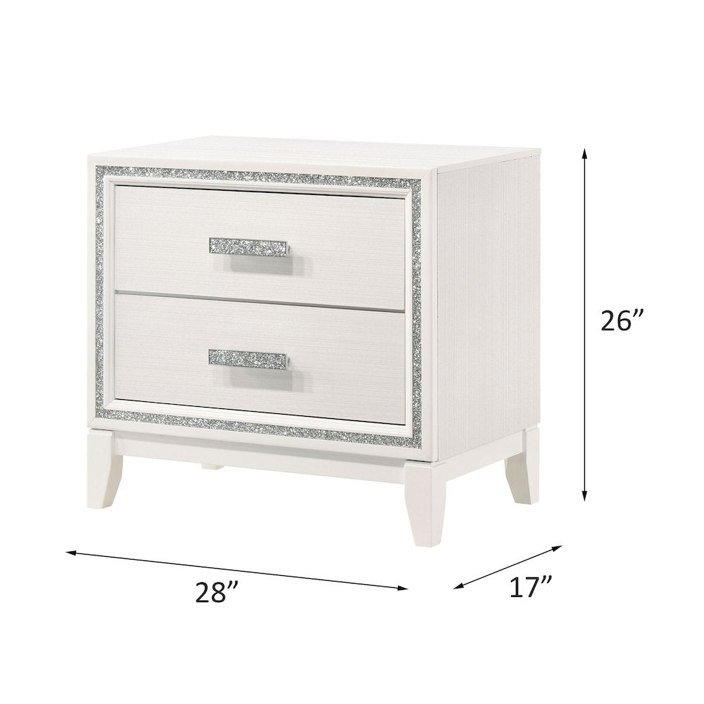 Haiden Nightstand, White