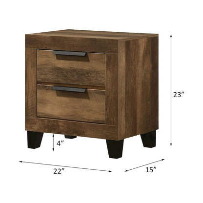 Morales Nightstand, Rustic Oak