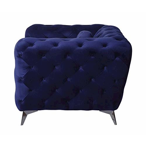 Atronia Loveseat, Blue Velvet