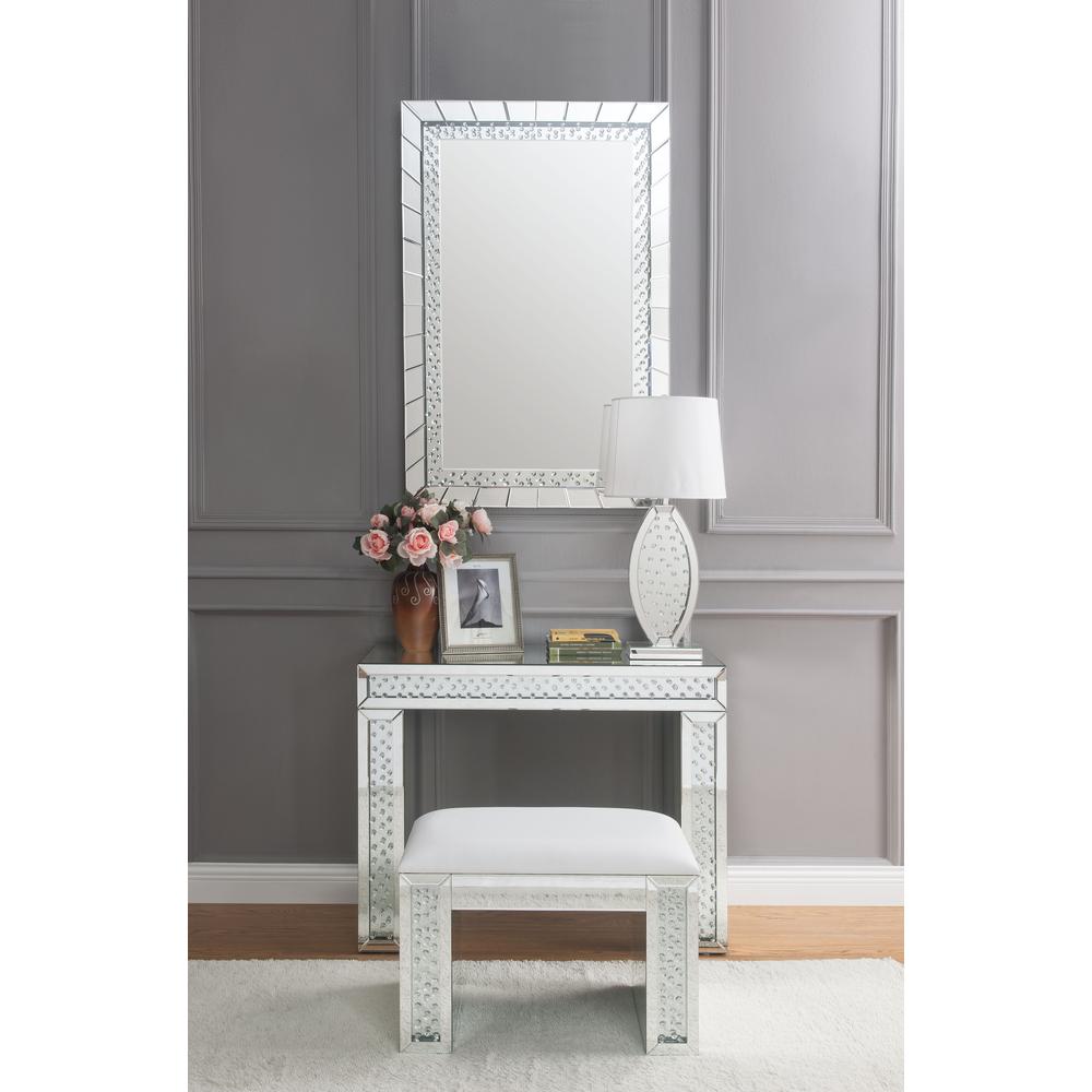 Nysa Accent Mirror, Mirrored & Faux Crystals