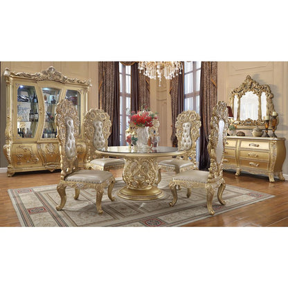 Cabriole Mirror, Gold