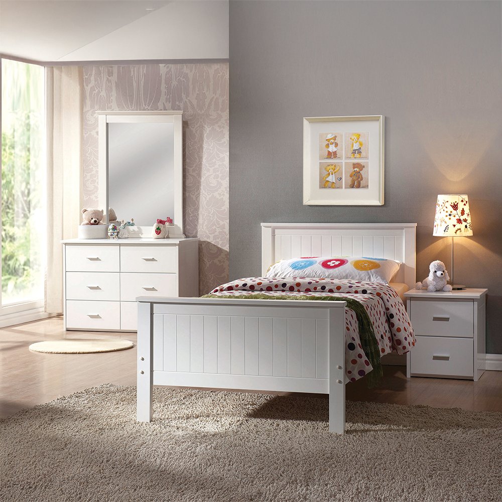 Bungalow Twin Bed, White