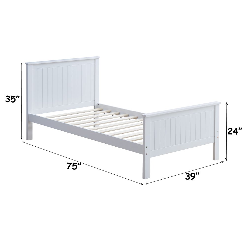 Bungalow Twin Bed, White