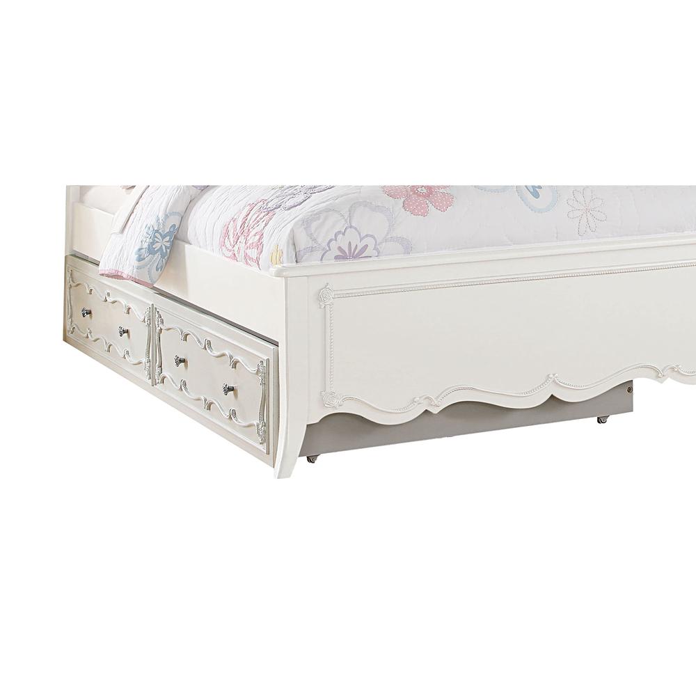 Edalene Trundle (Twin)-Optional, Pearl White