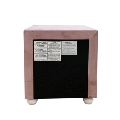 Reggie Nightstand, Pink Fabric