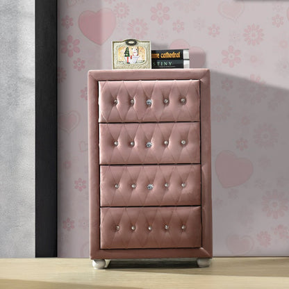 Reggie Chest, Pink Fabric