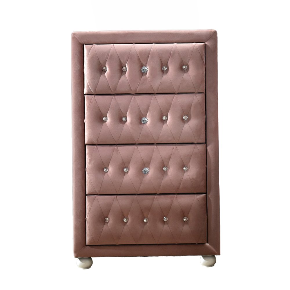 Reggie Chest, Pink Fabric