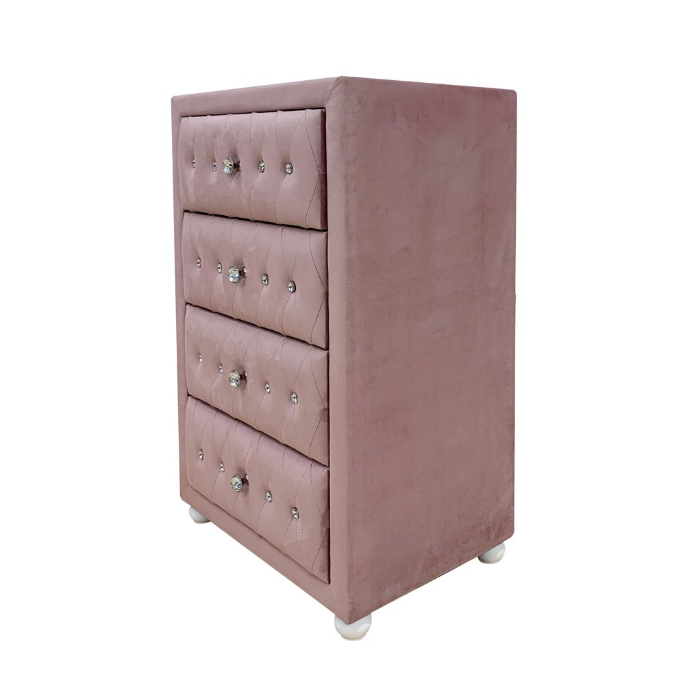 Reggie Chest, Pink Fabric