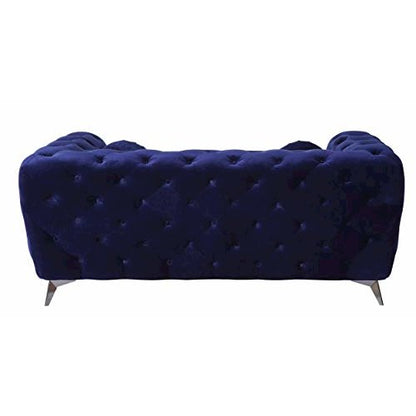 Atronia Loveseat, Blue Velvet