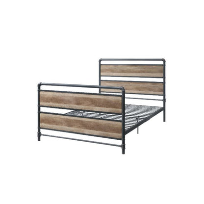 Brantley Full Bed, Antique Oak & Sandy Gray