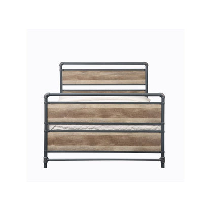 Brantley Full Bed, Antique Oak & Sandy Gray