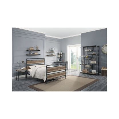 Brantley Full Bed, Antique Oak & Sandy Gray