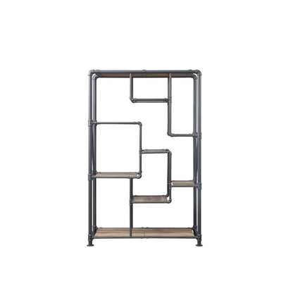 Brantley BookShelf, Antique Oak & Sandy Gray