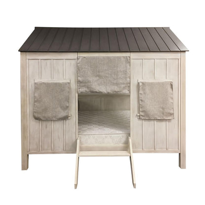 Spring Cottage Full Bed, Weathered White & Washed Gray