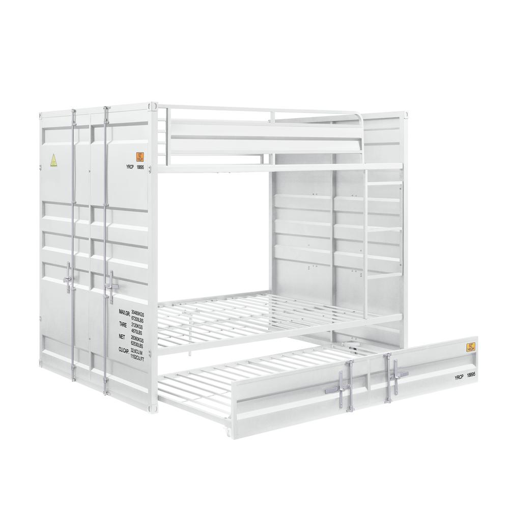 Cargo Bunk Bed (F/F), White
