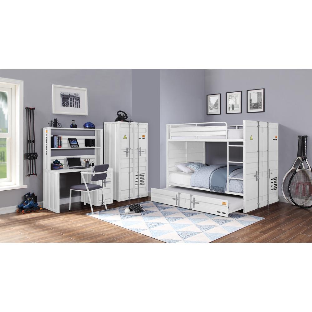 Cargo Bunk Bed (F/F), White
