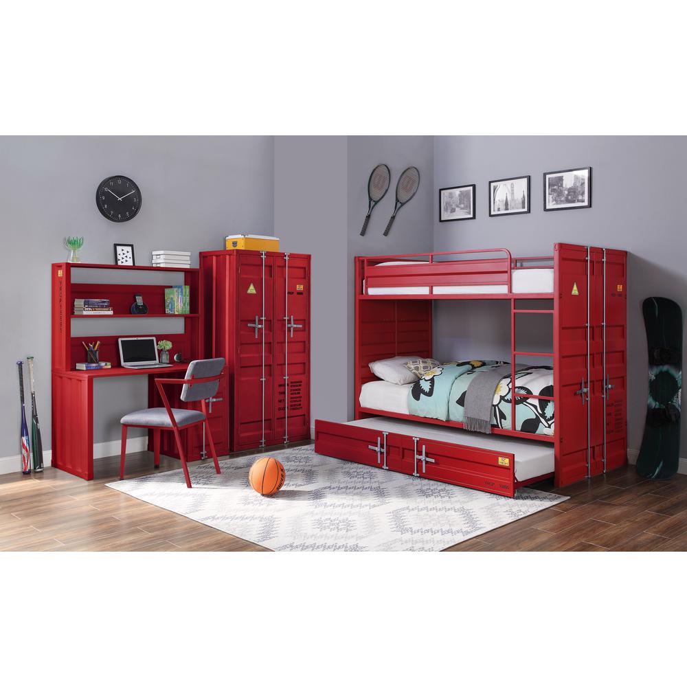 Cargo Bunk Bed (F/F), Red