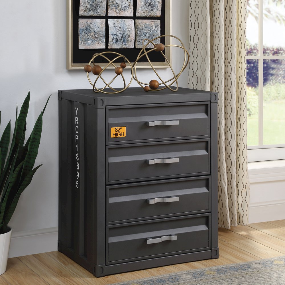 Cargo Chest w/4 Drawers, Gunmetal
