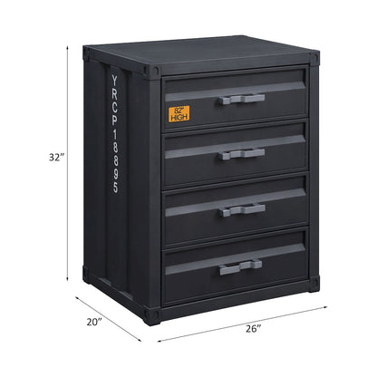 Cargo Chest w/4 Drawers, Gunmetal