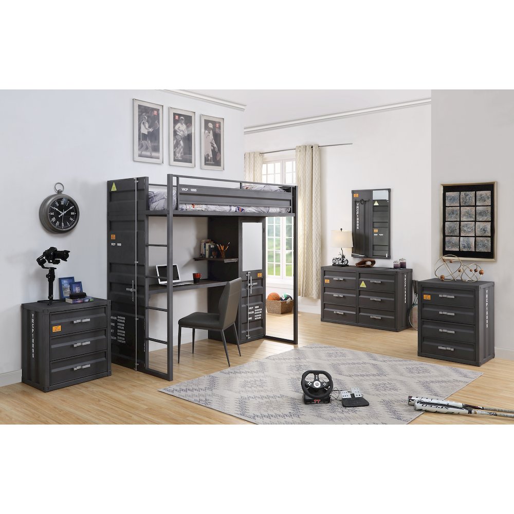 Cargo Chest w/4 Drawers, Gunmetal