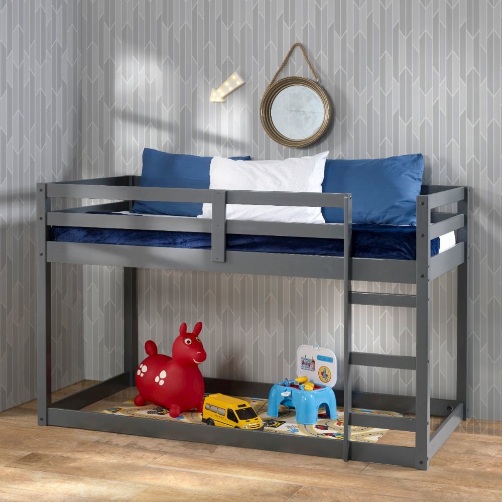 Gaston Twin Loft Bed, Gray