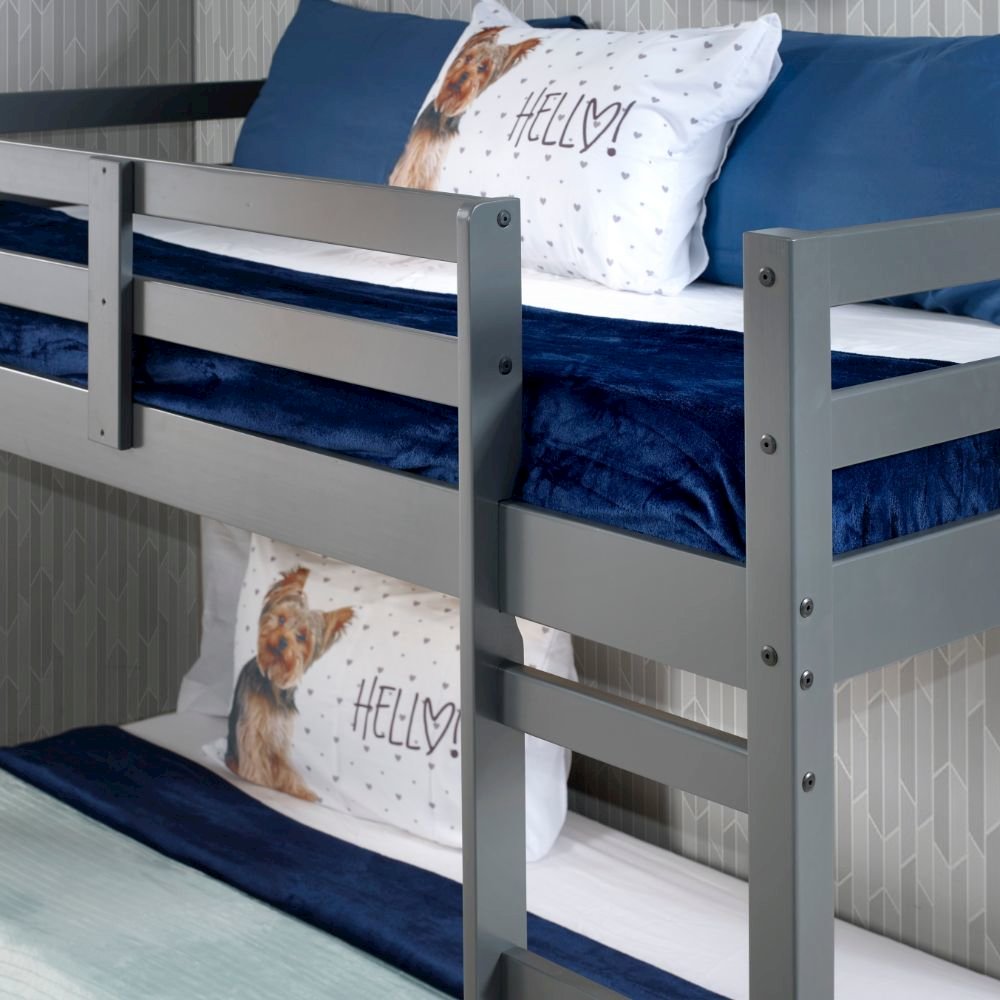 Gaston Twin Loft Bed, Gray