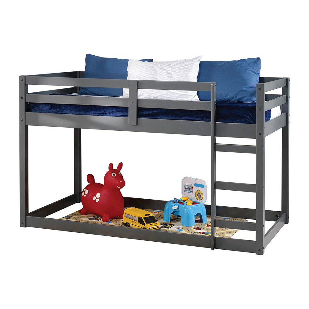 Gaston Twin Loft Bed, Gray