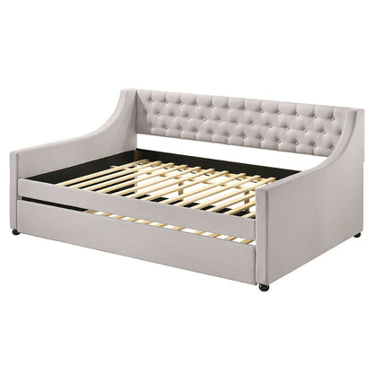 Lianna Daybed w/Trundle (Full), Fog Velvet