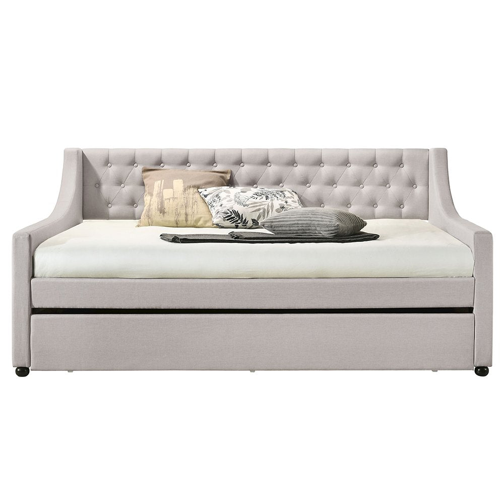 Lianna Daybed w/Trundle (Full), Fog Velvet