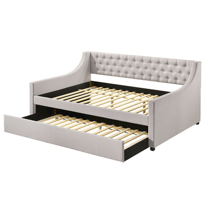 Lianna Daybed w/Trundle (Full), Fog Velvet