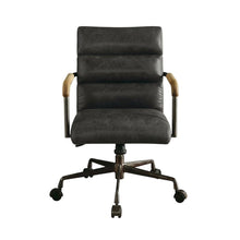 Antique Slate Top Grain Leather Executive Office Chair With High Backrest