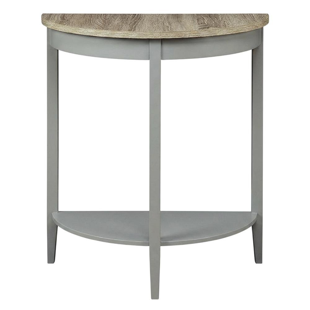 Natural Oak and Gray Console Table with Modern Design and Sturdy Frame