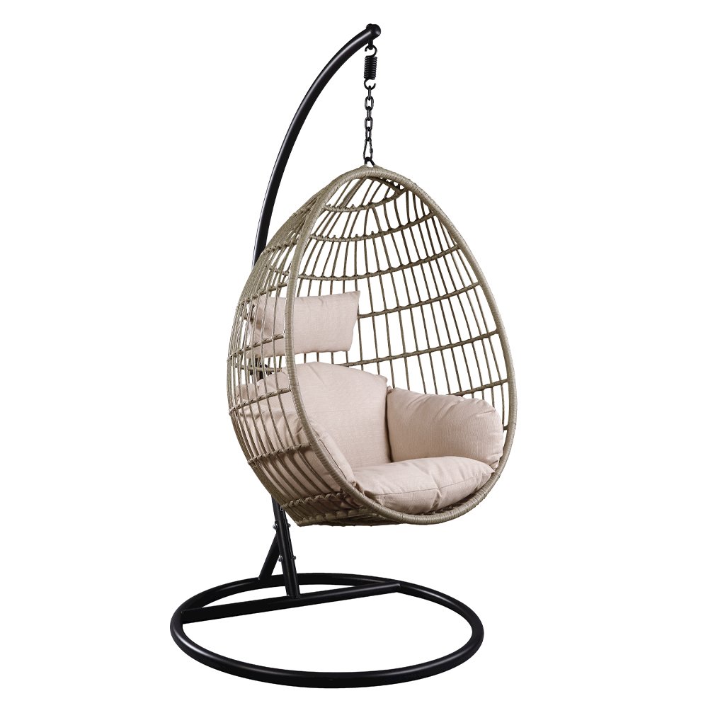 Vasant Hanging Chair, Fabric & Wicker