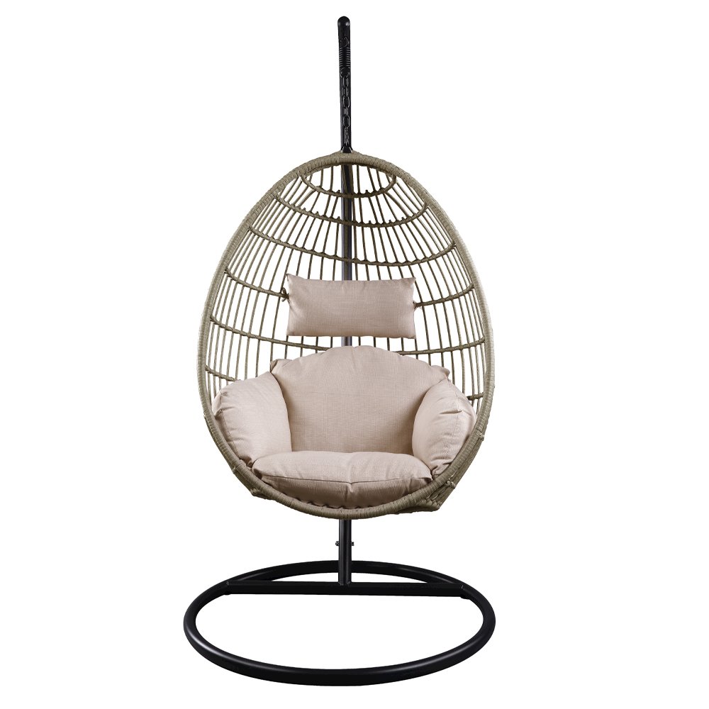 Vasant Hanging Chair, Fabric & Wicker