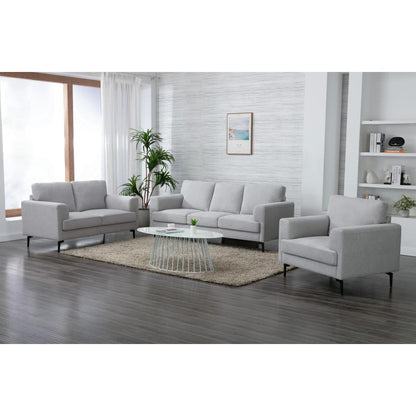 Kyrene Chair, Light Gray Linen