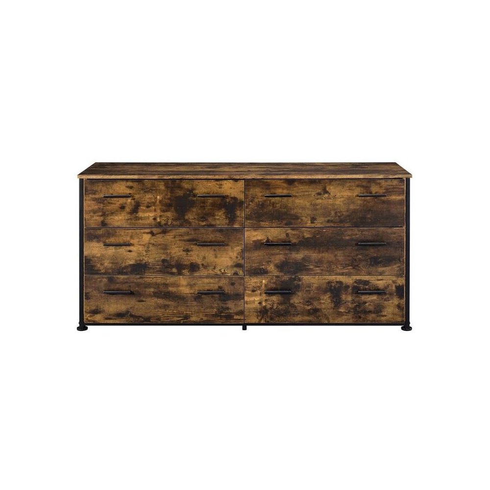 Juvanth Dresser, Rustic Oak & Black